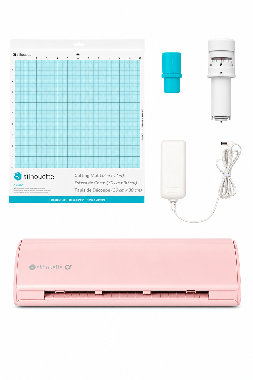 Kit Full Plotter de Corte Cameo 5 Alpha Rosa Silhouette-1