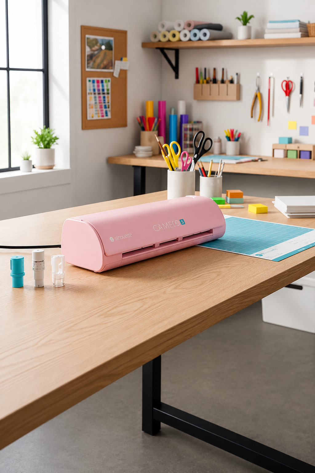 Kit Full Plotter de Corte Cameo 5 Alpha Rosa Silhouette-2