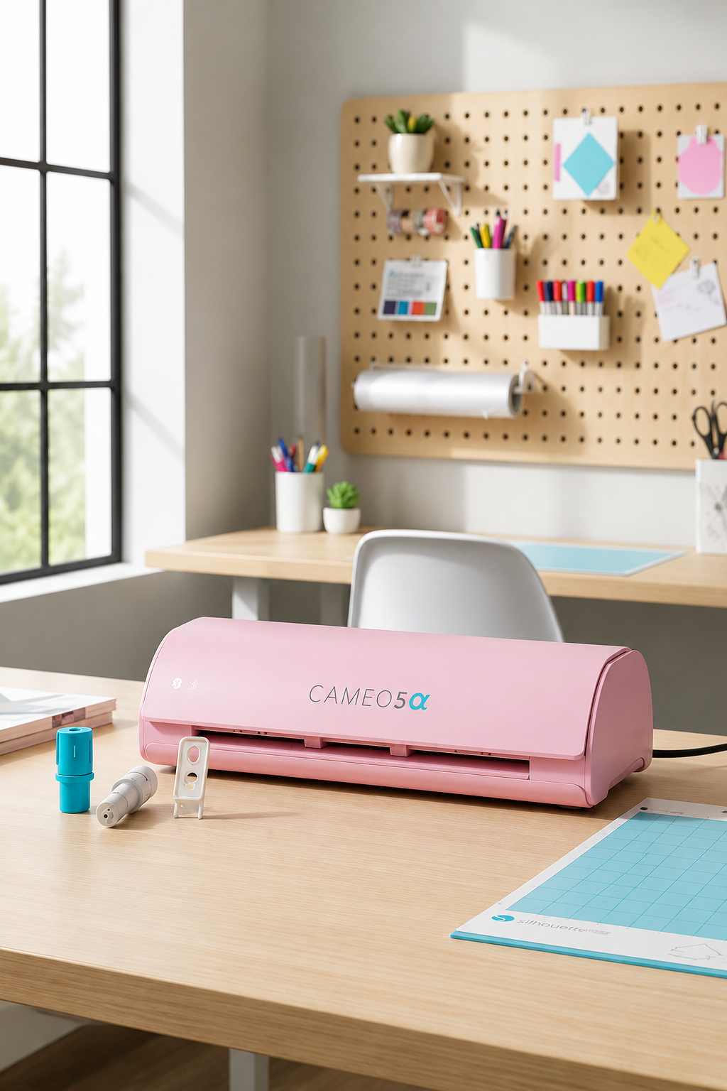 Kit Full Plotter de Corte Cameo 5 Alpha Rosa Silhouette-3