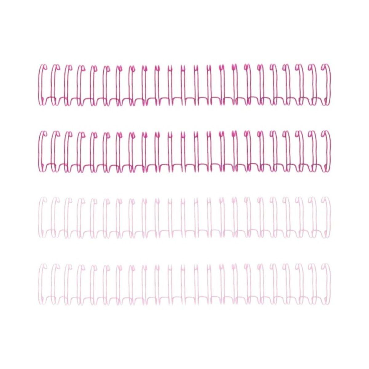 Cinch Wire Espirales 1.58 cm - 4 Unid Rosado American Craft-0