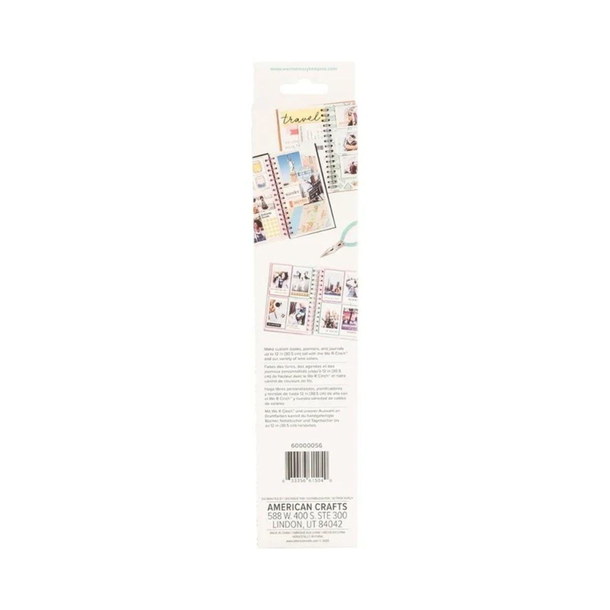 Cinch Wire Espirales 1.58 cm - 4 Unid Rosado American Craft-1