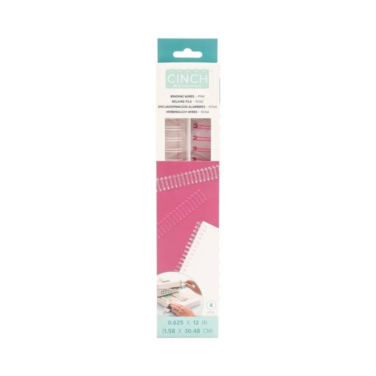 Cinch Wire Espirales 1.58 cm - 4 Unid Rosado American Craft-2