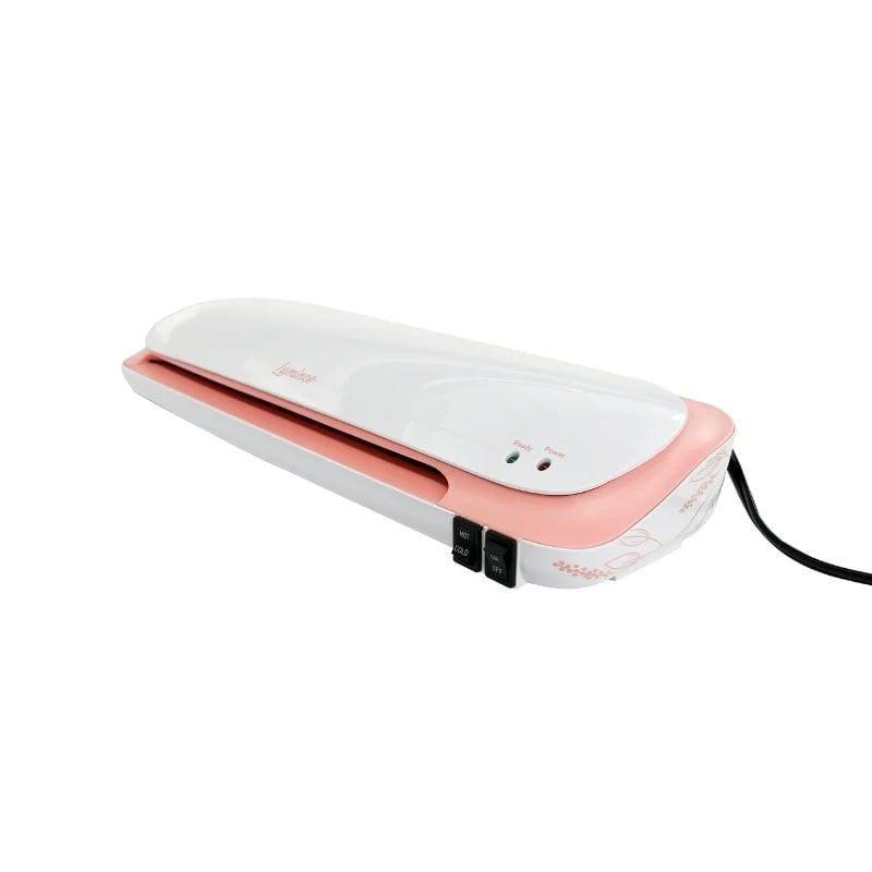 Laminadora Luminos Rosada + Pack 10 Carpetas Laminado A3-2