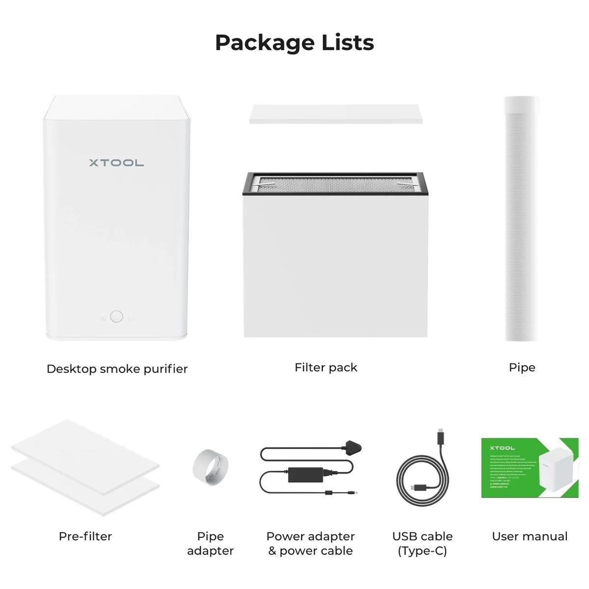 Xtool Purificador De Aire - Desktop Smoke Purifier-3