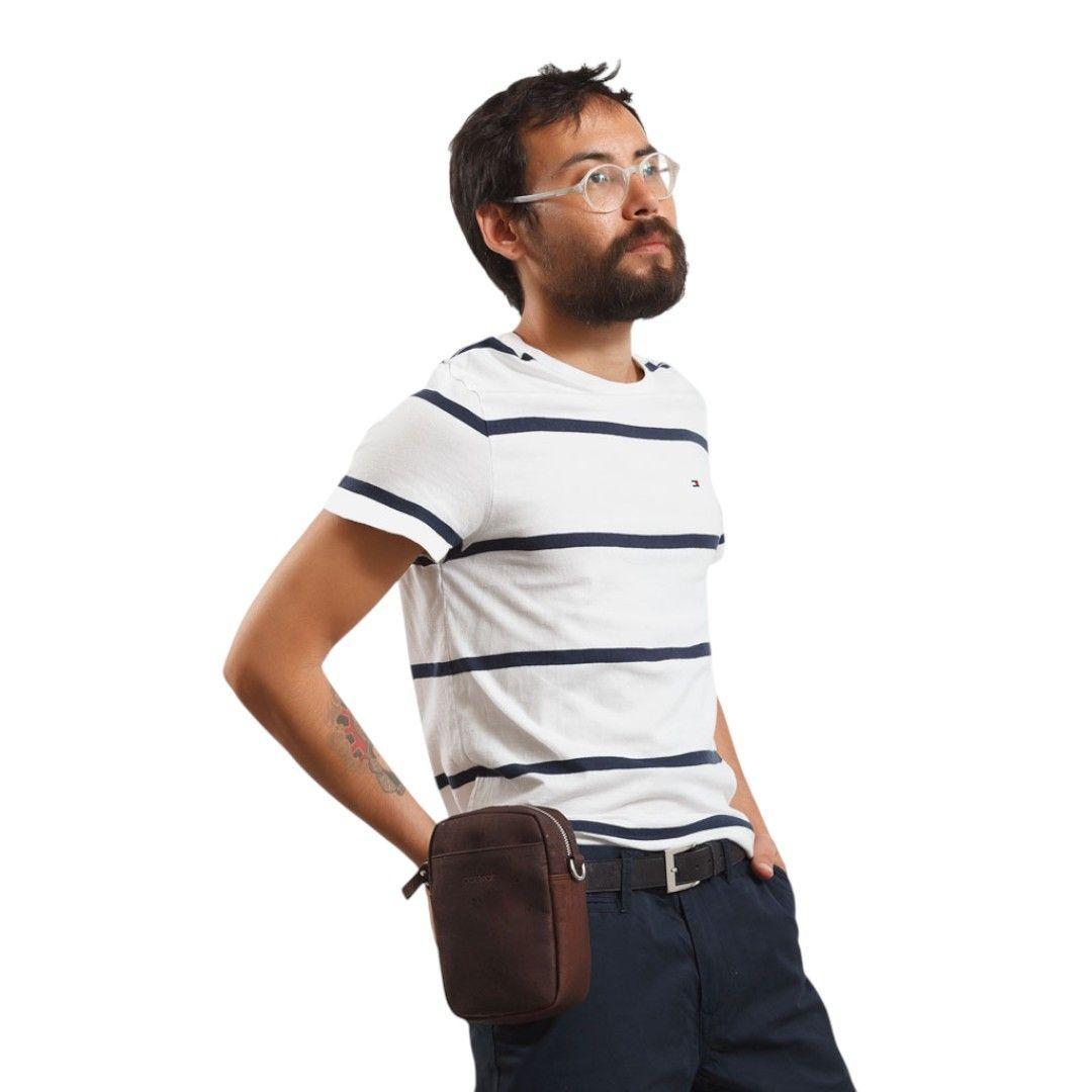 Bolso Corkor Bandolera Vertical Corcho Cuero Vegano-7