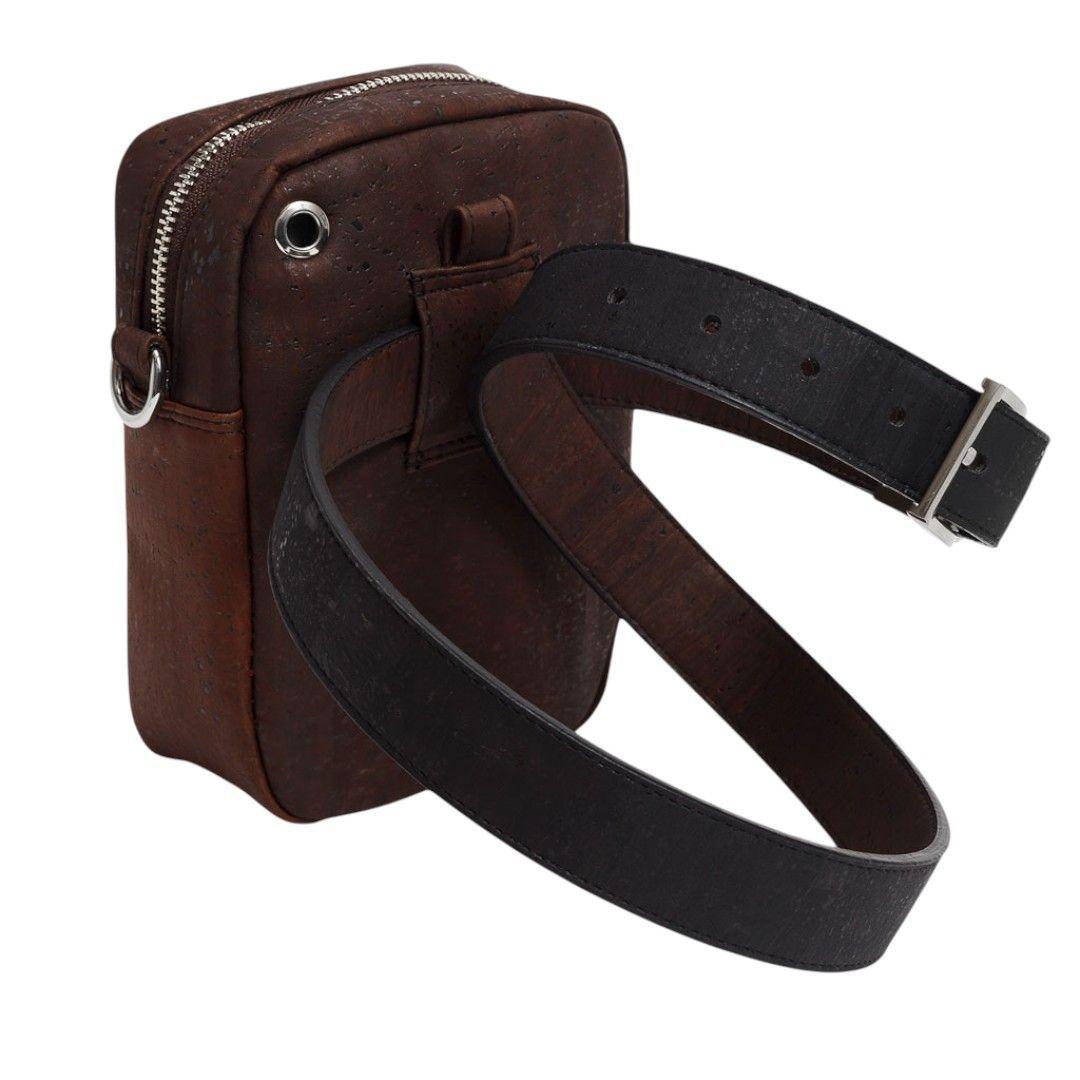 Bolso Corkor Bandolera Vertical Corcho Cuero Vegano-8