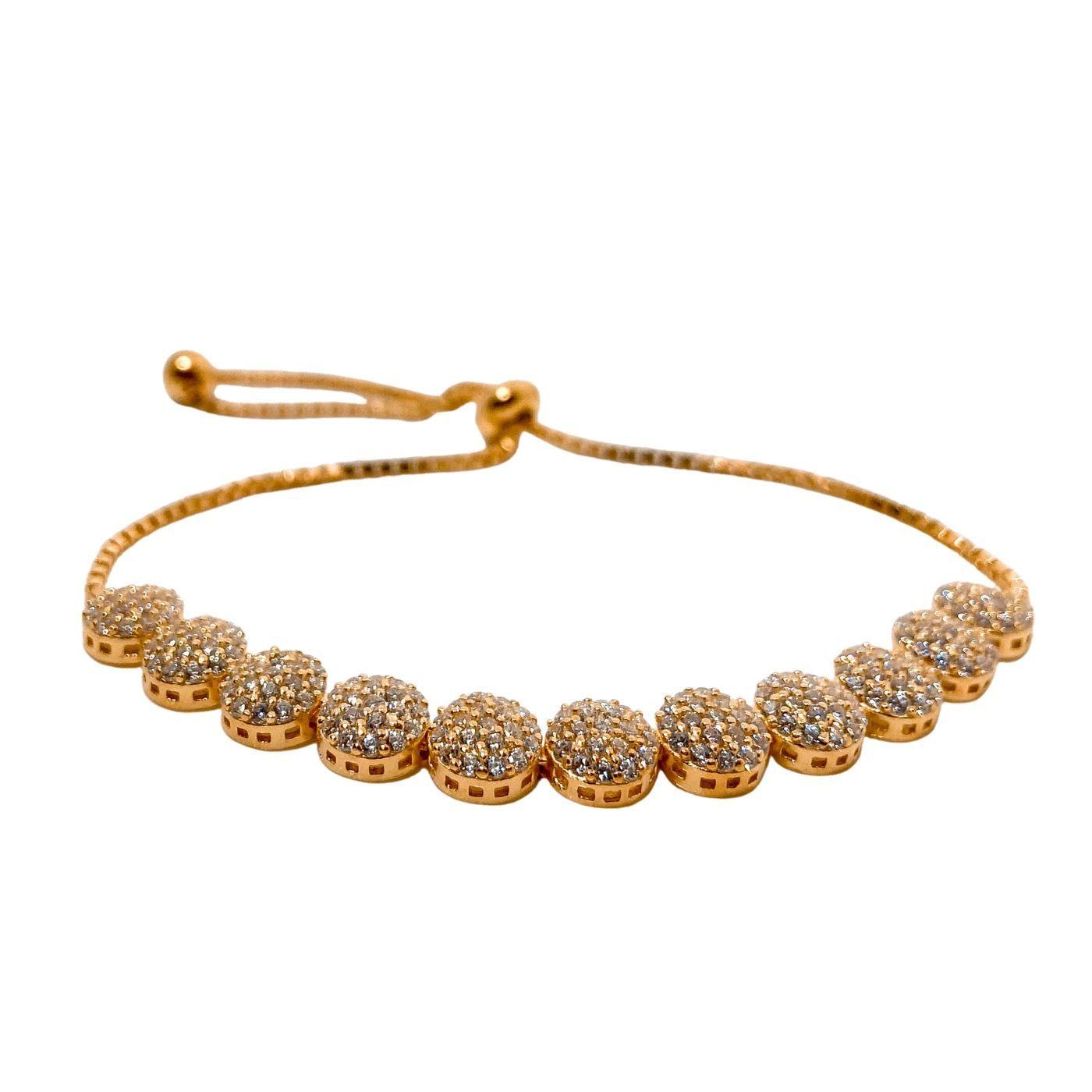 Pulsera Mini Circulos Dorada Circones-1