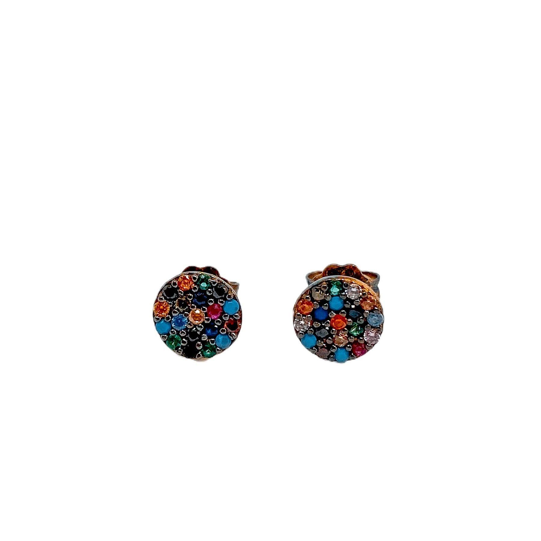 Aros Apegados Circulo Multicolor-0