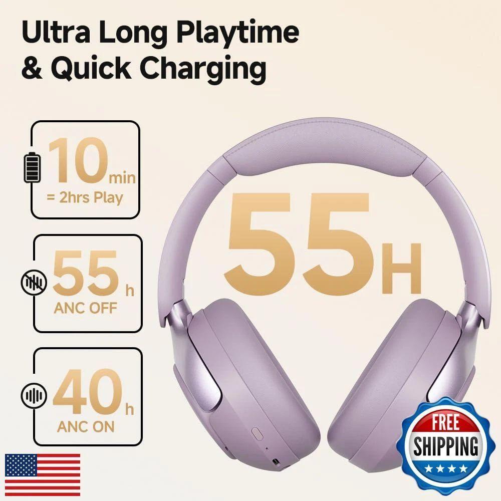 Qcy H3 Pro Anc Auriculares Bt 5.4 Conexión Dual 50db Hi-res Cancelación Ruido 60H-1