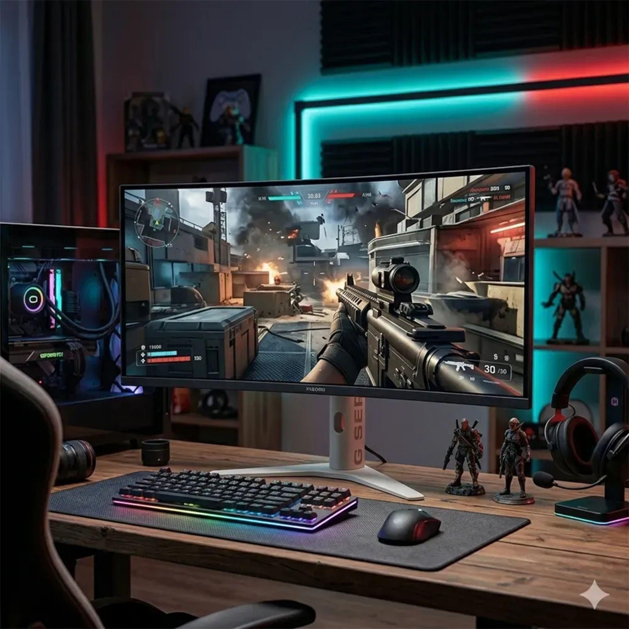 Xiaomi Monitor Gamer Curvo G34WQi 180hz 1ms Pantalla De 34 Resolución Wqhd -1