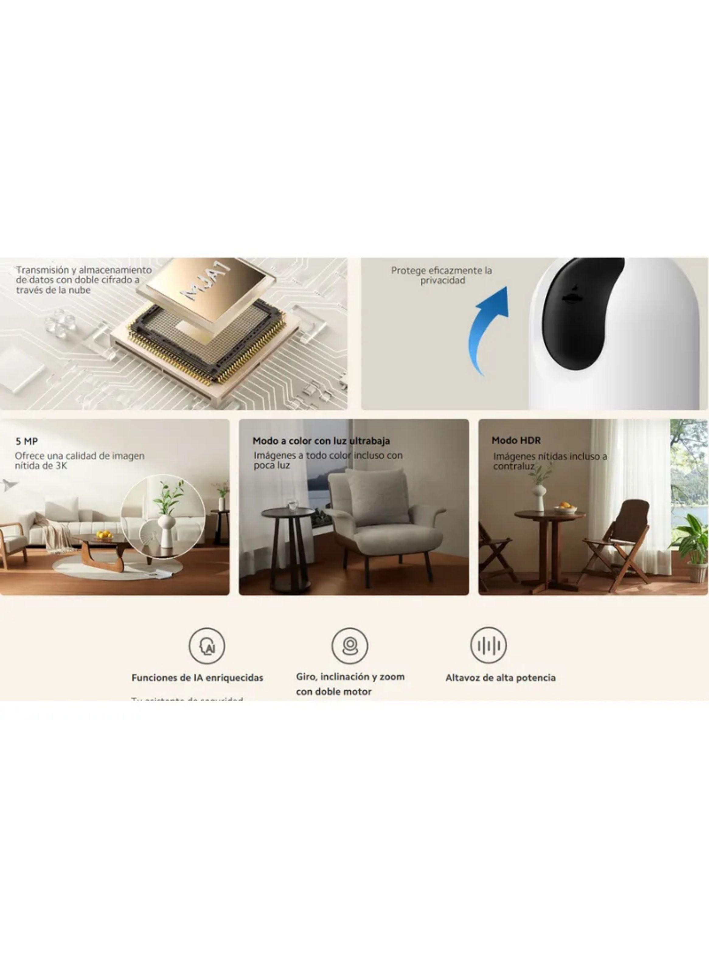 Cámara Inteligente de seguridad Xiaomi Smart Camera C500 Pro-4