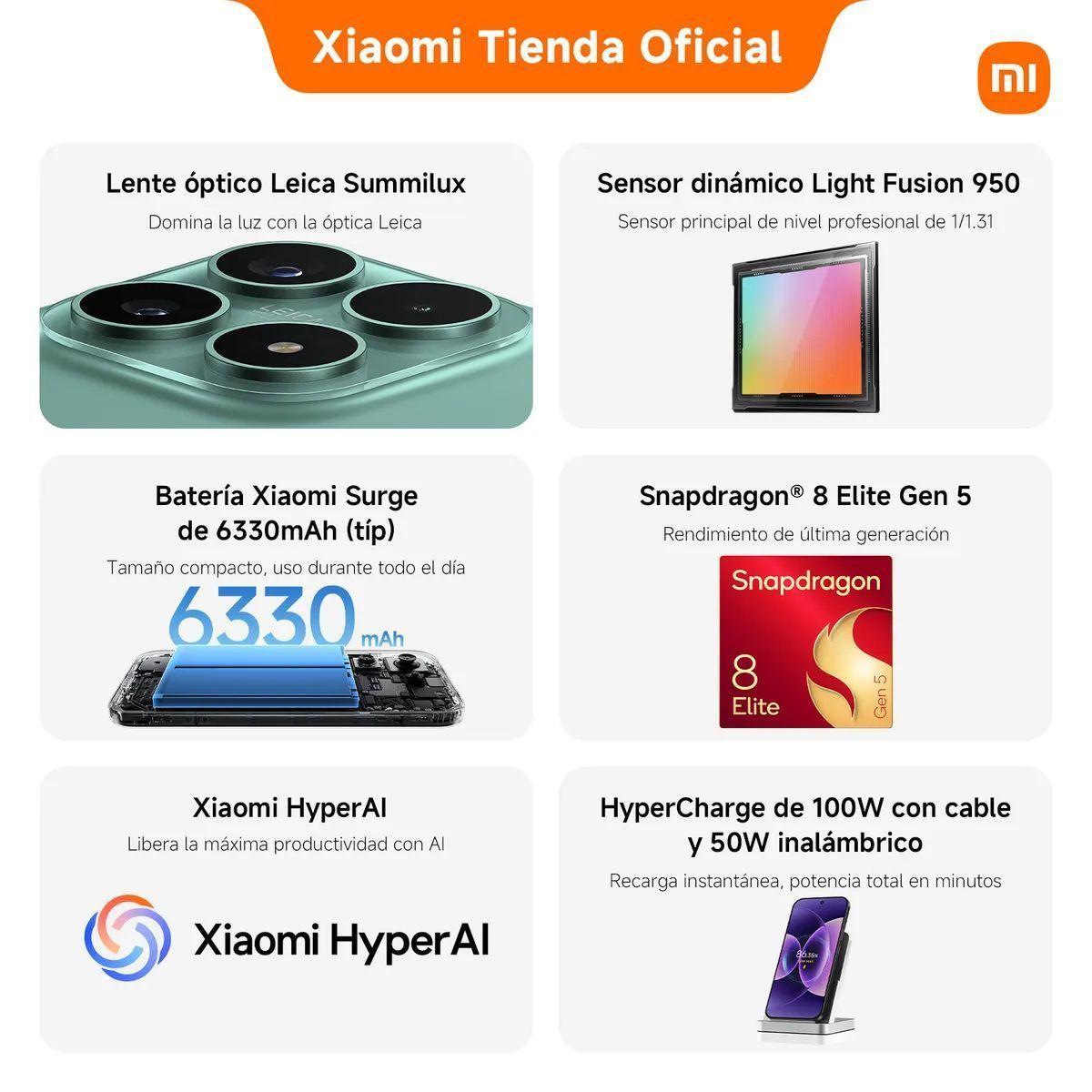 Xiaomi 17 12GB RAM 512GB Memoria Dual Sim Snapdragon 8 Elite Gen 5-3
