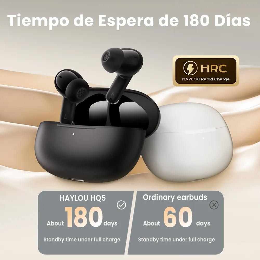 Audífonos Inalámbricos Haylou HQ5 ANC & ENC Bluetooth 6.0 Cancelacion de Ruido-4