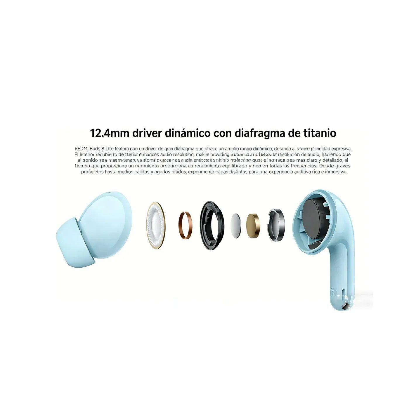 Audífonos Inalámbricos Xiaomi Redmi Buds 8 Lite ANC & ENC Bluetooth 5.4 Cancelacion de Ruido -6
