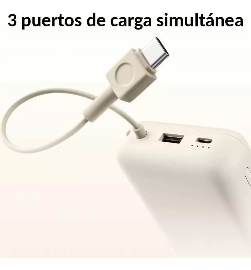 Cargador Portátil Xiaomi Power Bank 33w 20000Mah Carga Rápida typ-c-5