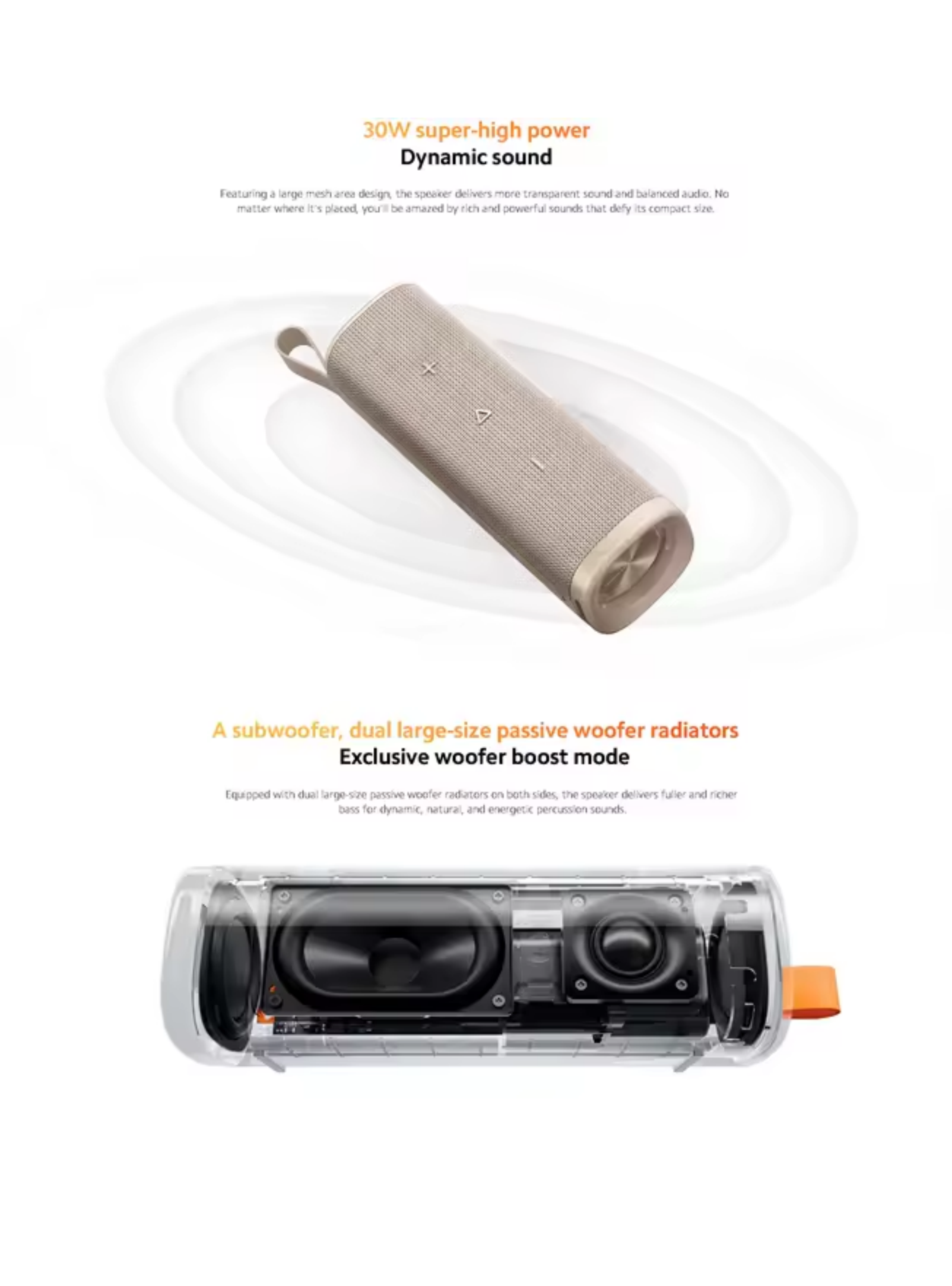 Parlante Xiaomi Sound Outdoor Inalámbrico 30W-5