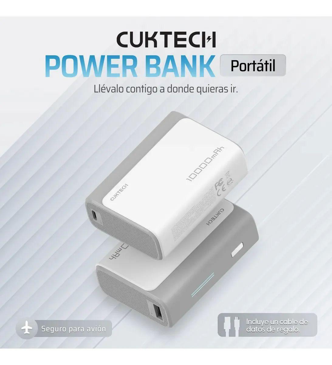 Power Bank Cuktech 10000mah 30w Batería Externa Rápida Cargador Portátil-6