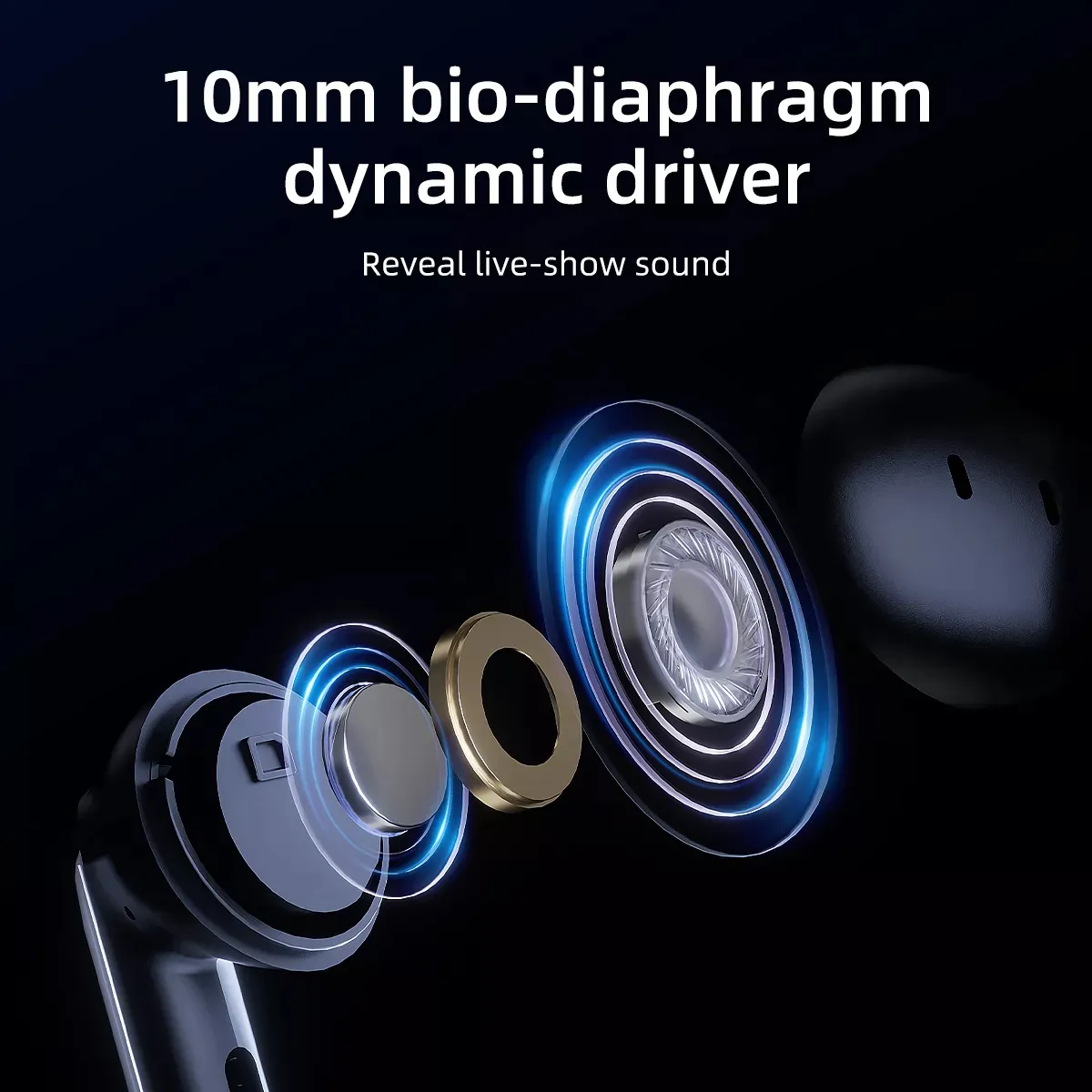 Qcy-audífonos Inalámbricos Qcy-t13anc2-blk Bluetooth 5.2 Anc Color Negro-2
