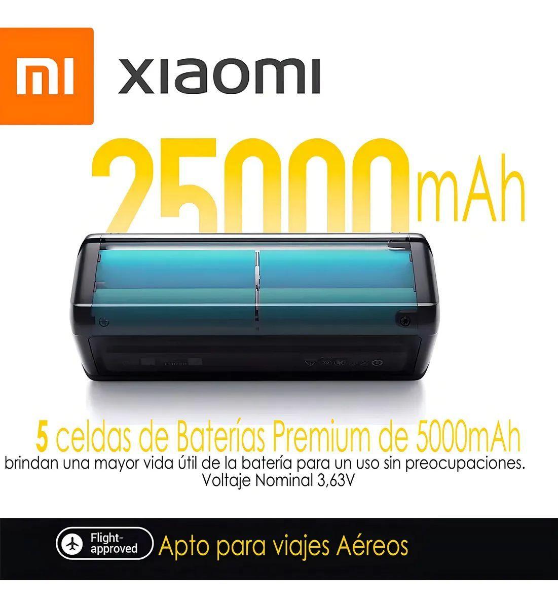 Xiaomi Powerbank 25000mah 212w Hypercarga Multipuerto Negro-4