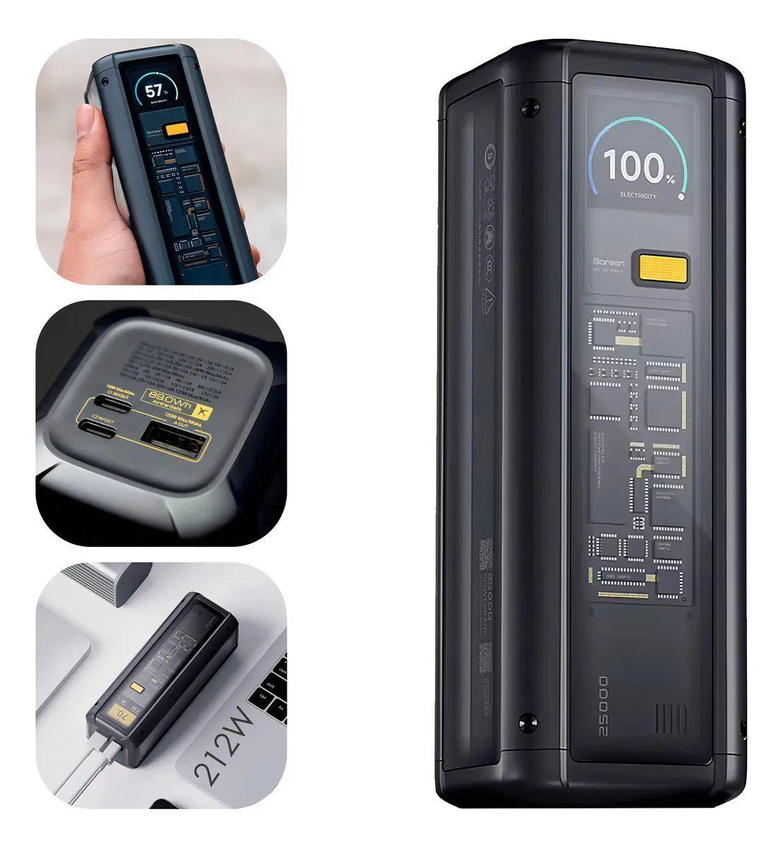 Xiaomi Powerbank 25000mah 212w Hypercarga Multipuerto Negro Xiaomi