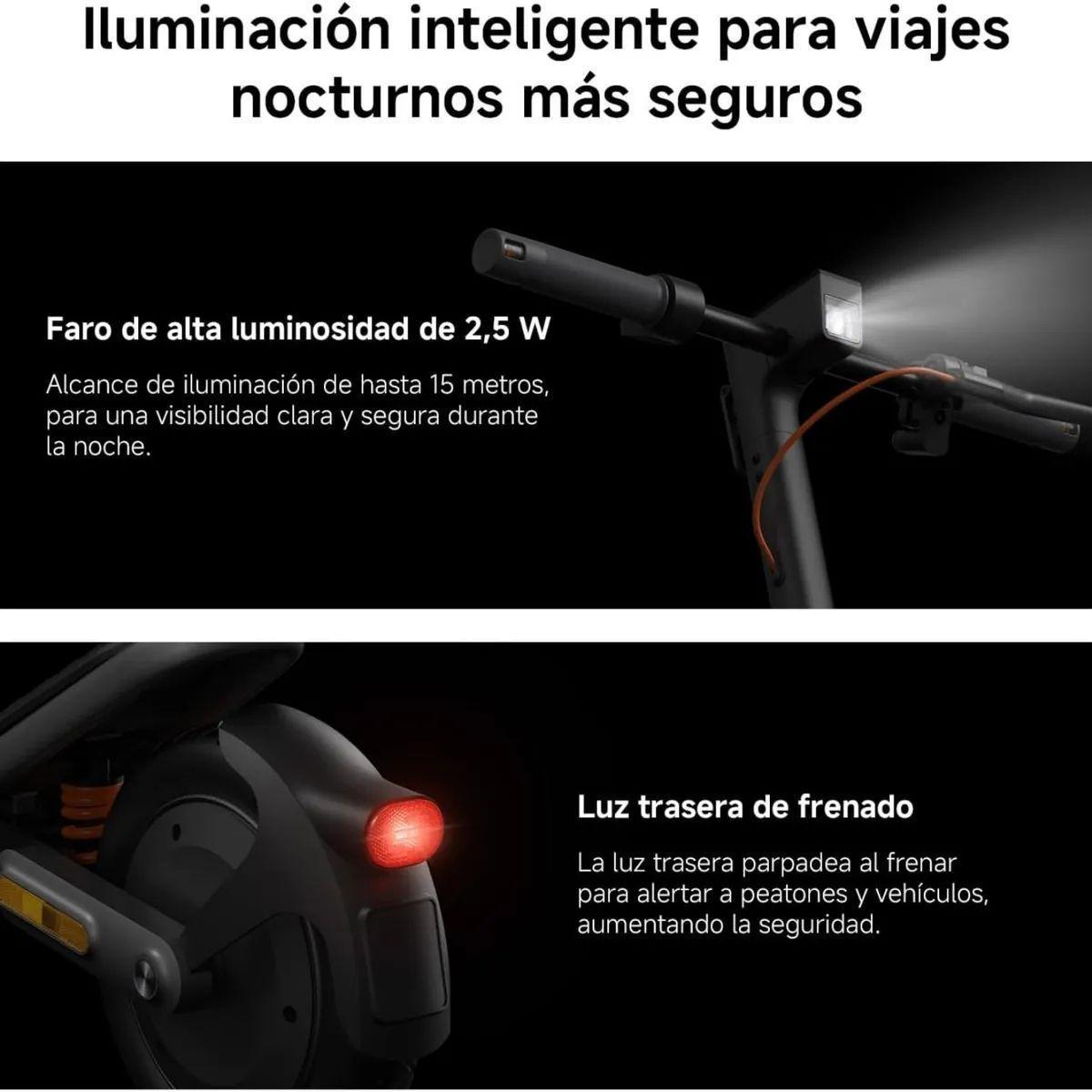 Xiaomi Scooter Eléctrico 6 Plegable Autonomía 45km Máx 25km/h Neumáticos 12" 800W Suspensión-4