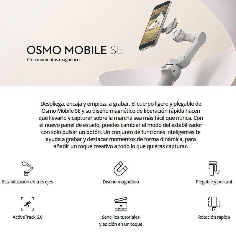 Estabilizador Para Celulares DJI Osmo Mobile SE OK200 Blanco-2