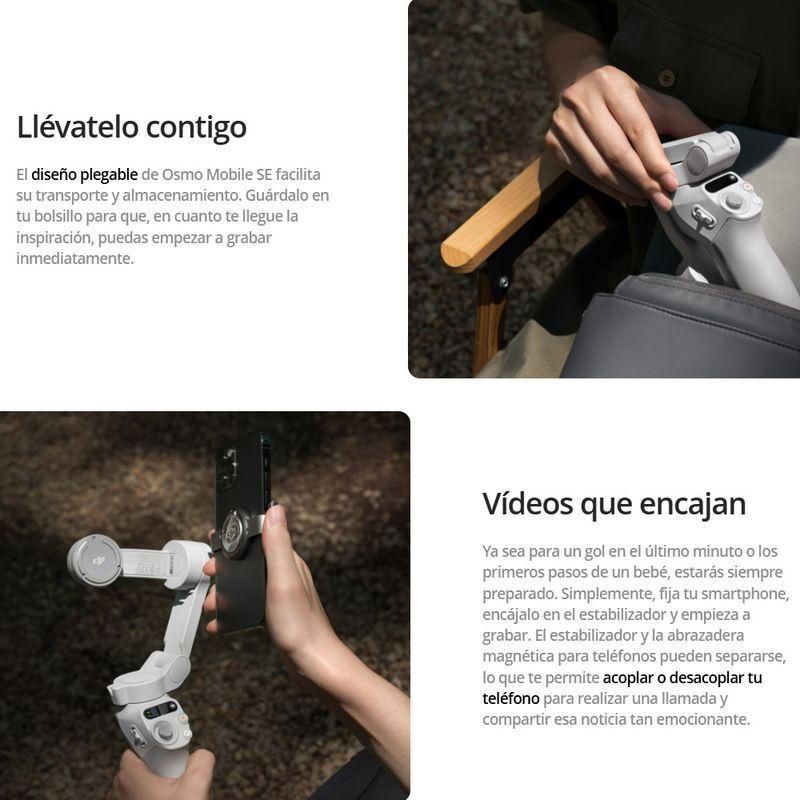 Estabilizador Para Celulares DJI Osmo Mobile SE OK200 Blanco-4