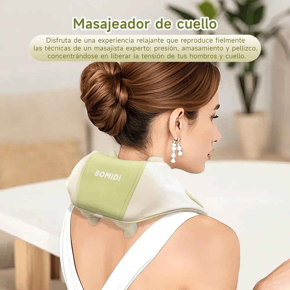 Masajeador De Cuello Y Hombros Bomidi Mp2 Lite Verde-6