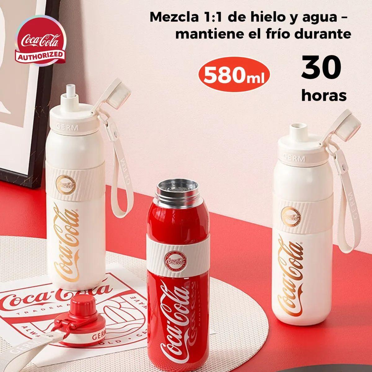 COCA COLA GERM Termo Energía Clásico Oficial 580ml Frío O Caliente Vaso Térmico-4