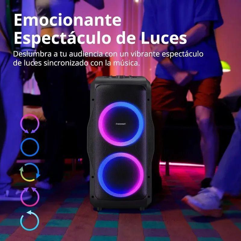 Tronsmart Bocina Bluetooth Halo 300 240w Fiestas Luces Leds Negro-3