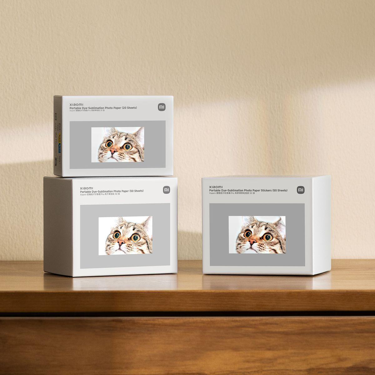 Xiaomi Papel Fotográfico Sublimación 2x3 Pulgadas Para Photo Printer Pro, 20 Papeles-4
