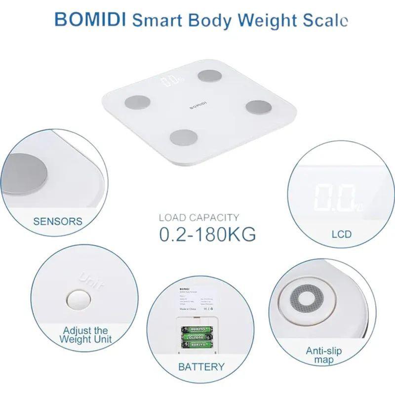 Balanza BOMIDI Smart Body Composition Scale S1-Blanco-3
