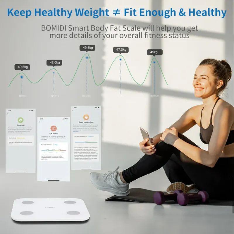Balanza BOMIDI Smart Body Composition Scale S1-Blanco-4