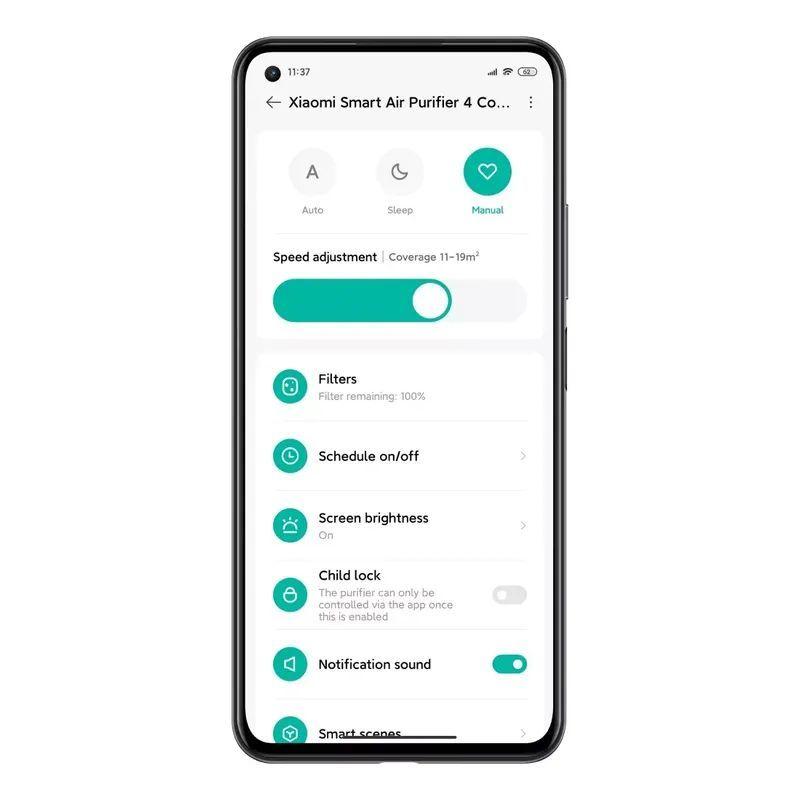 Purificador de aire Xiaomi Smart Air Purifier 4 Compact-5