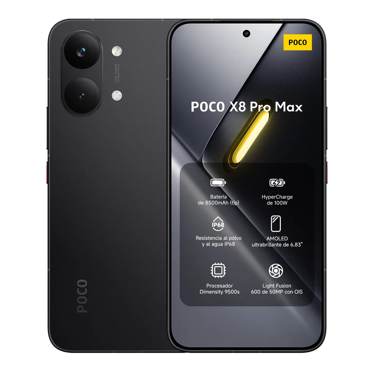 Xiaomi Poco X8 Pro MAX 5G 12GB Ram+ 512gb Ip68 Resistente Agua NFC -Negro-0