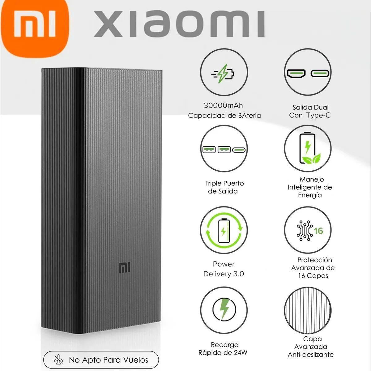Xiaomi Redmi Power Bank 30000 mAh 18W Carga Rapida-3