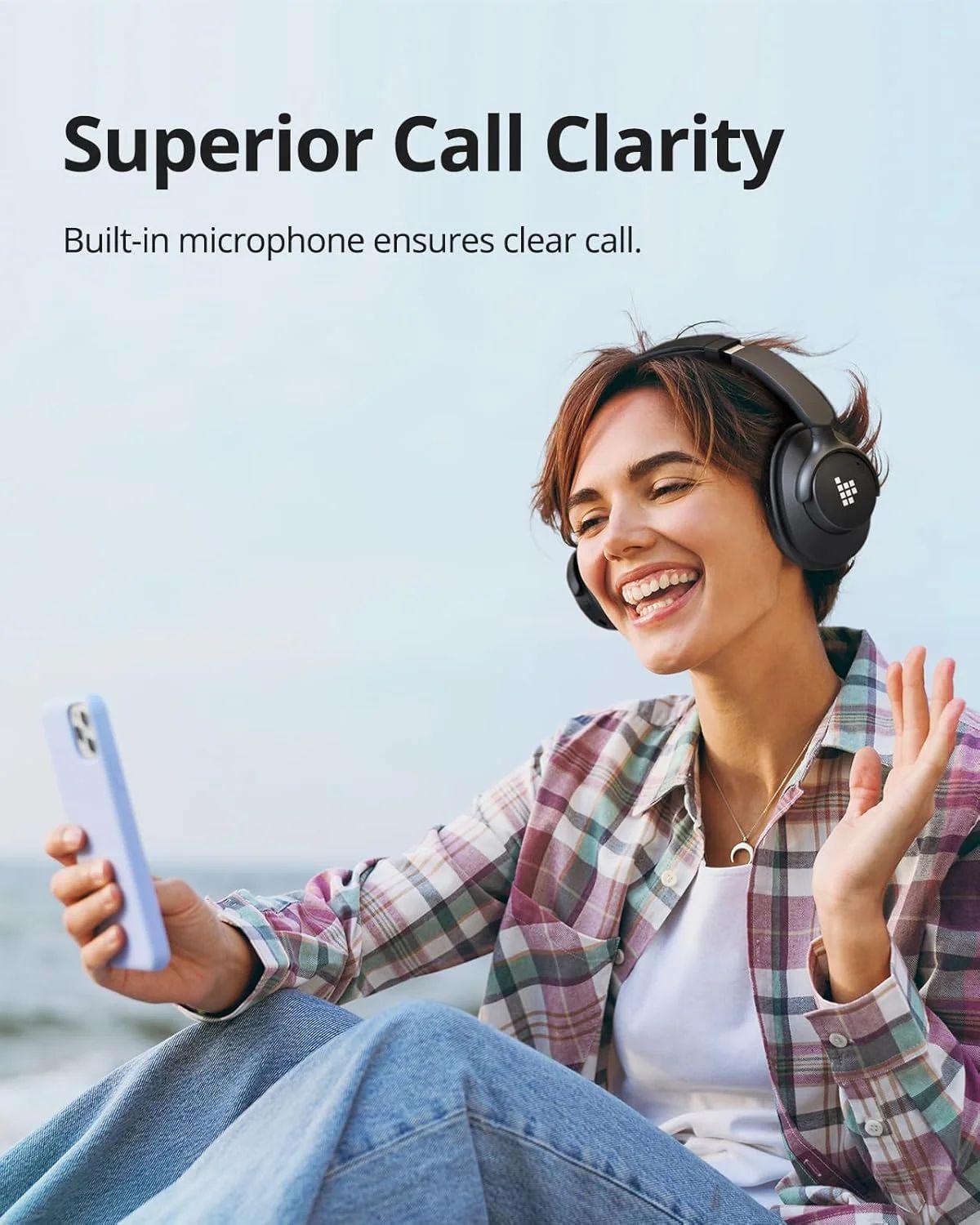 Tronsmart Sounfii Q20s Audífonos Inalámbricos Auriculares Cancelación De Ruido Durar 60H-3