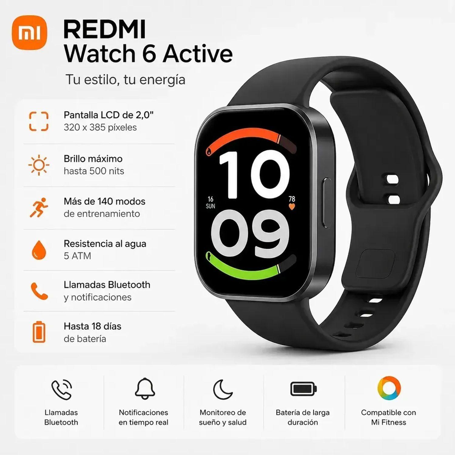 Smartwatch Xiaomi Redmi Watch 6 Active Amoled-3