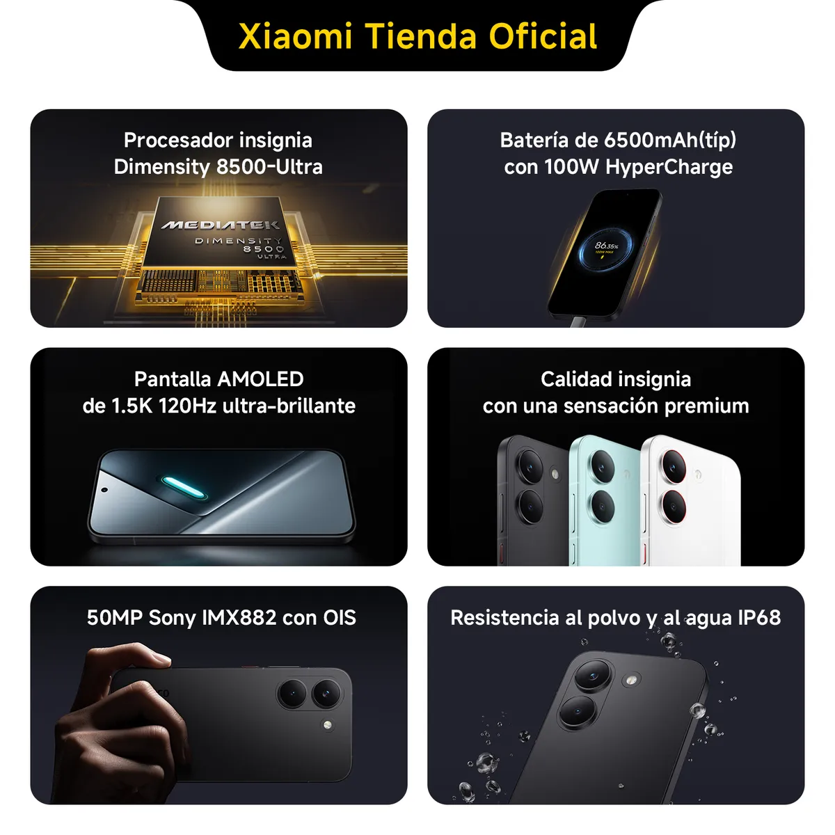 Xiaomi Poco X8 Pro MAX 5G 12GB Ram+ 512gb Ip68 Resistente Agua NFC -Azul-2