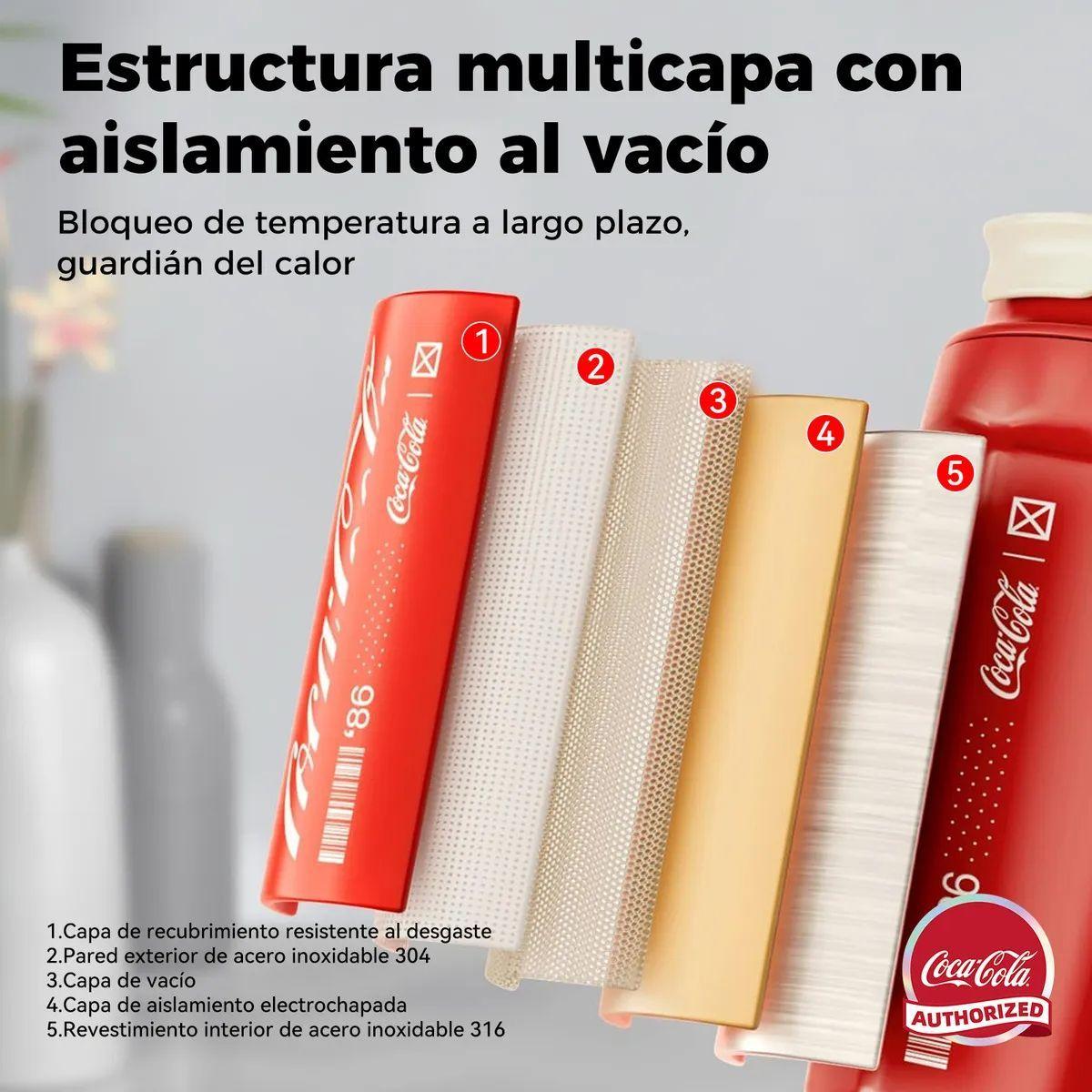 COCA COLA X GERM Termo 390ML Vaso Betellas de Agua Cafe Frío O Caliente-5