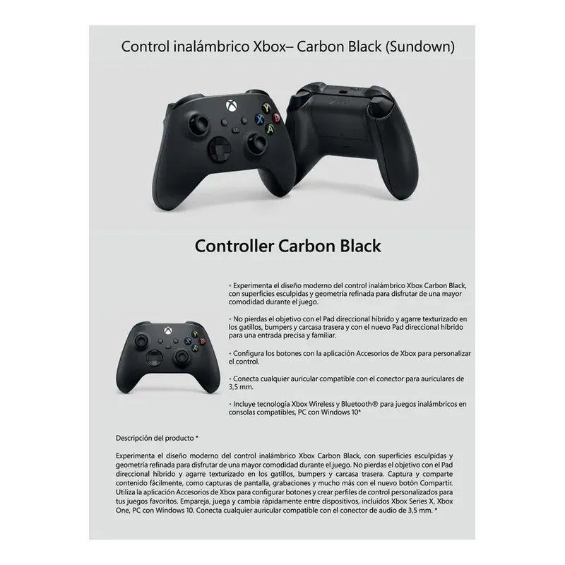 Control Inalámbrico Xbox Color Carbon-4