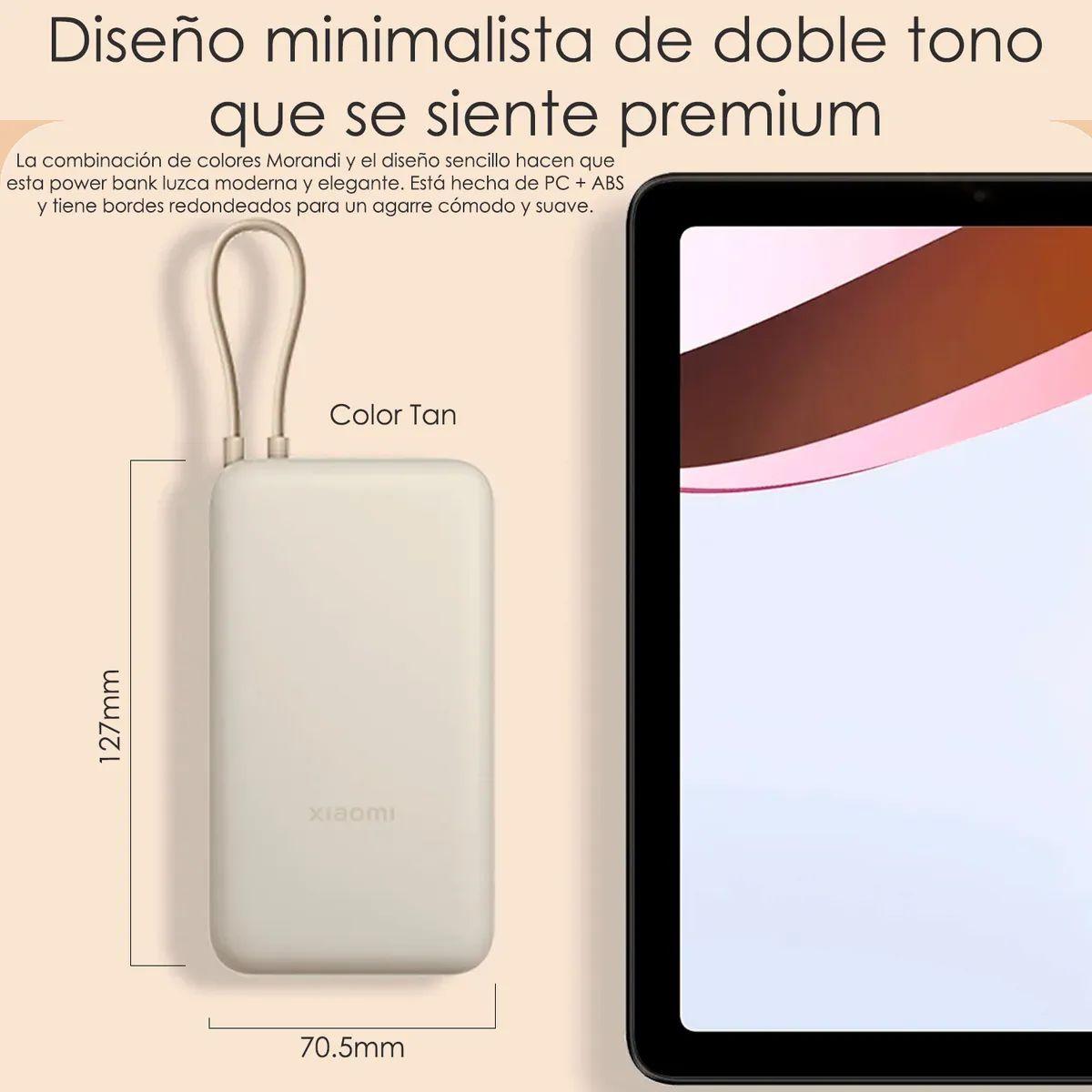 Cargador Portátil Xiaomi Power Bank 33w 20000Mah Carga Batería Externa Rápida Type-c-5