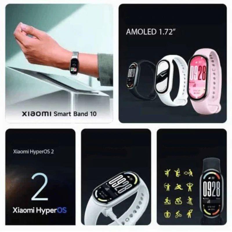 Reloj Smartwatch Xiaomi Band 10 1.72 Amoled Bluetooth Resistencia 5atm-5