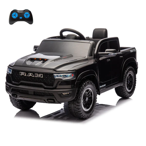 Camioneta a Batería Licencia Oficial Ram 5 Motores, Ruedas de Goma y Asiento Ecocuero Acolchado-2