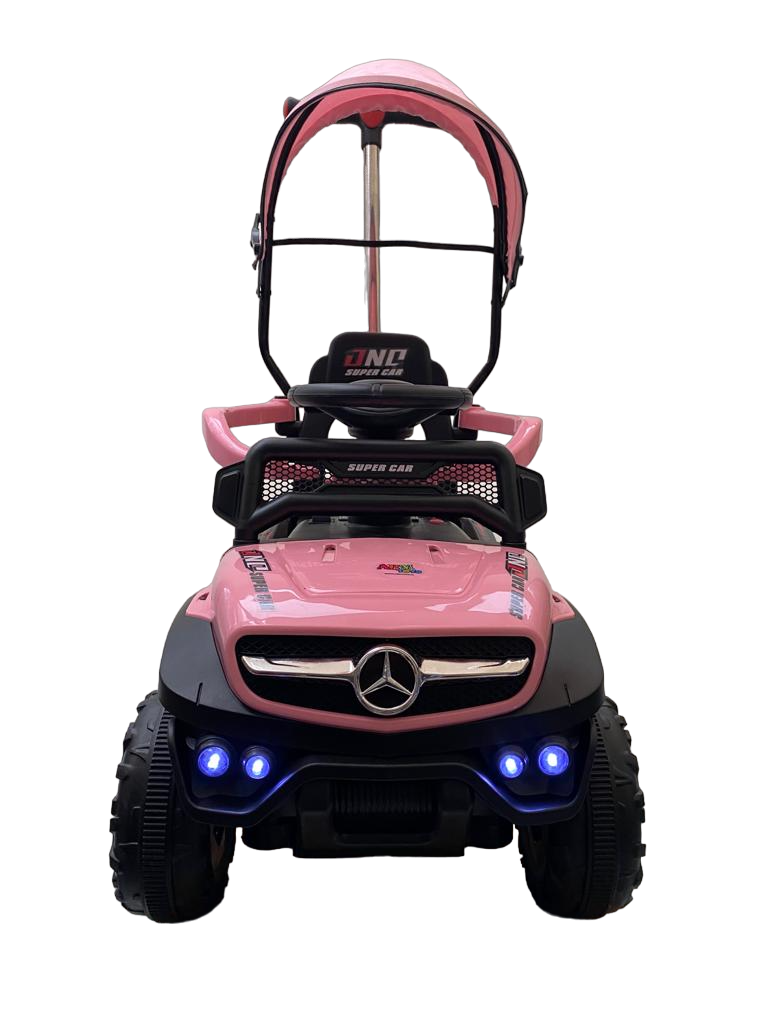 Jeep Correpasillos a Batería Mercedes Unimog 3 en 1 Rosado-2