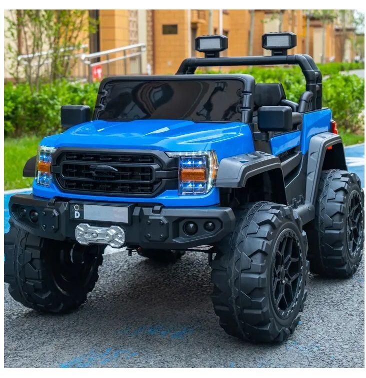 Camioneta a Batería Monster Truck 5 Motores Azul-1