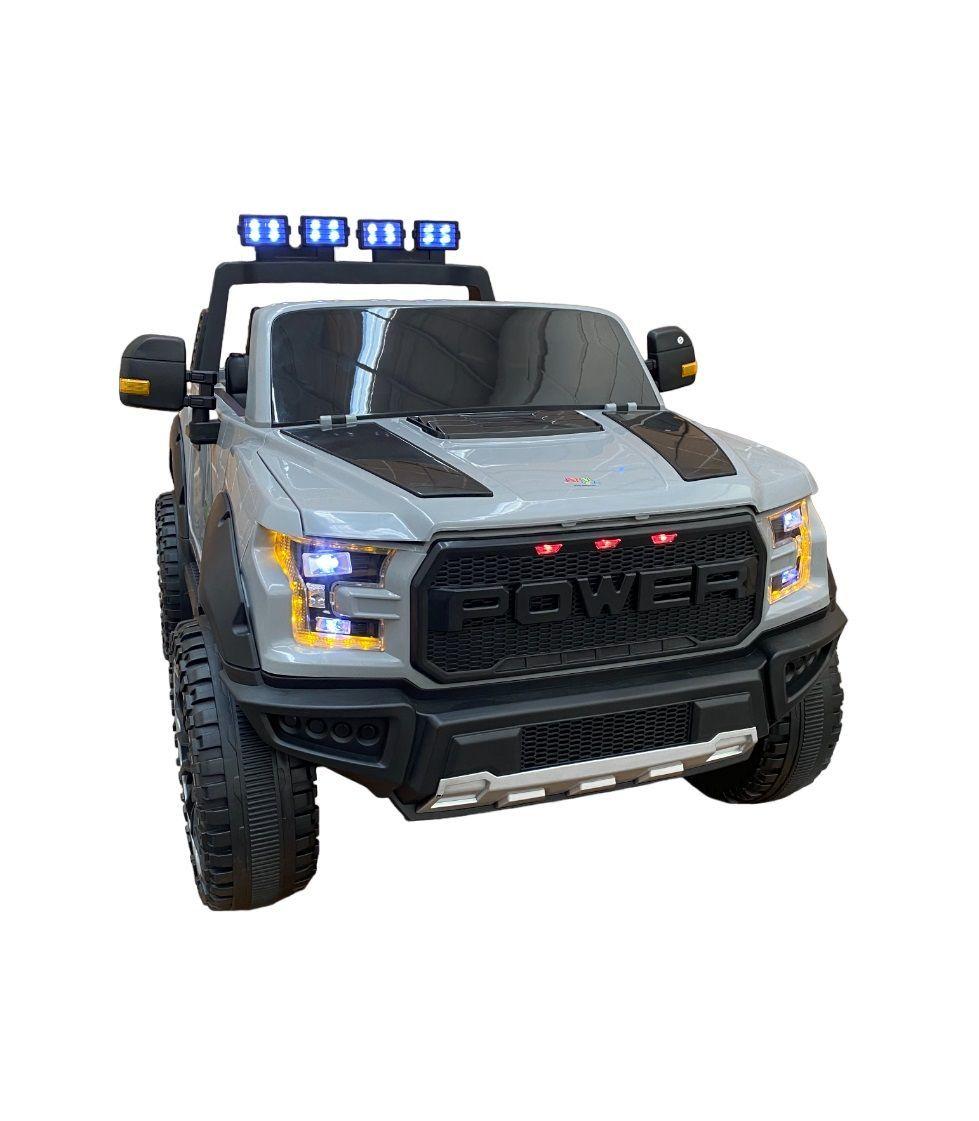 Auto a Batería XXL 2 Asientos 4X4 Real - Gris-0