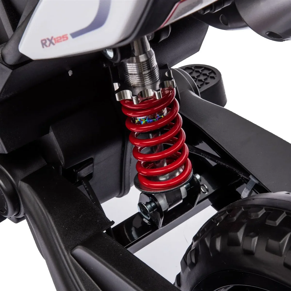 Moto a Batería Licencia Oficial Aprilia Cross 12 Volt, Ruedas de goma y 2 Motores-2