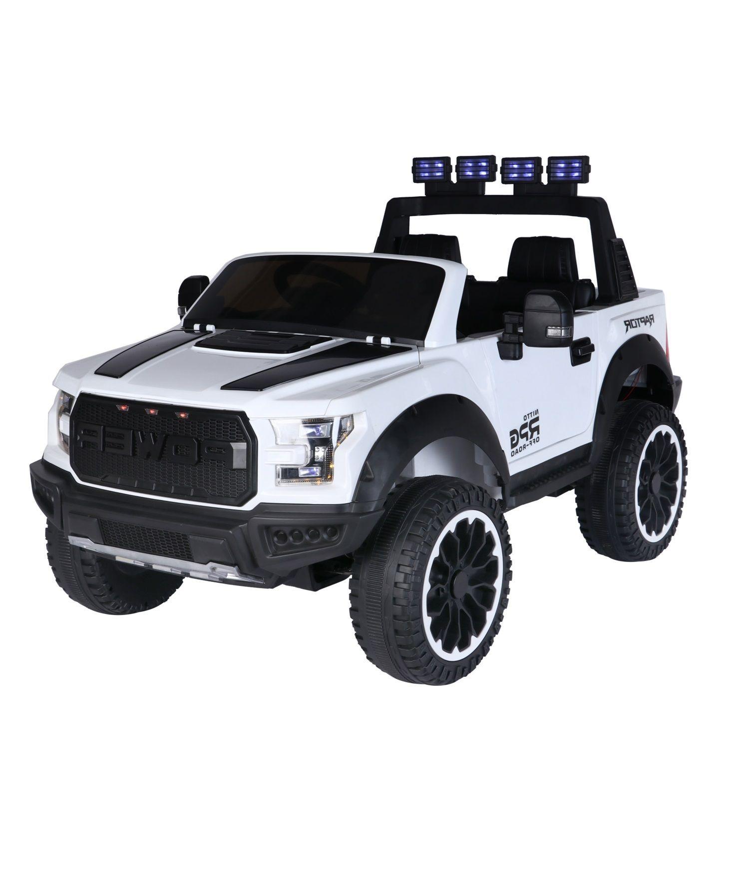 Auto a Batería XXL 2 Asientos 4X4 Real - Blanca-0
