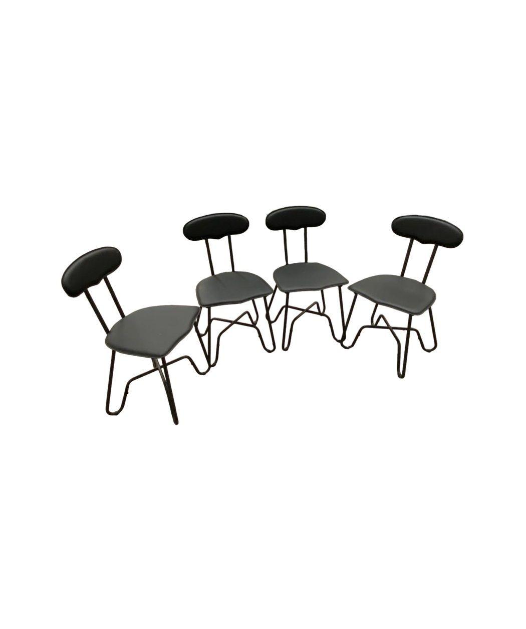 4 Sillas Multiuso Negras-3